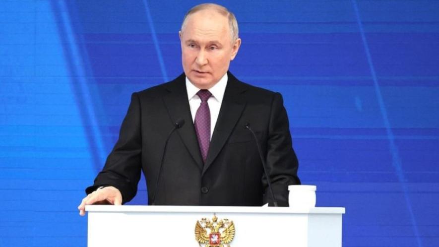 Russian President Vladimir Putin addressed the Federal Assembly, Moscow, February 29, 2024