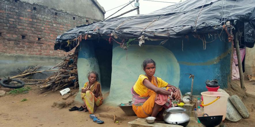 The jobless family of Uma Bauri at Tantkanali village of Bankura.