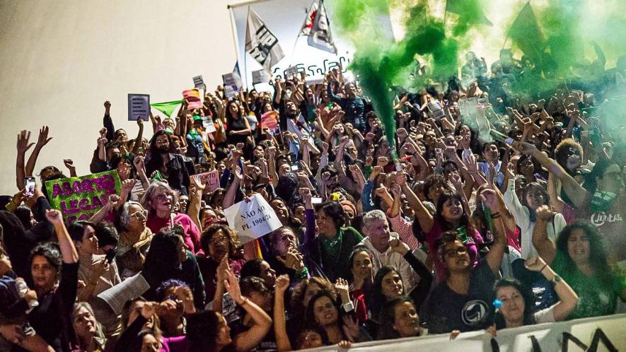 Abortion rights demonstrators mobilize in Brasília (Photo: Matheus Alves / Mídia NINJA)