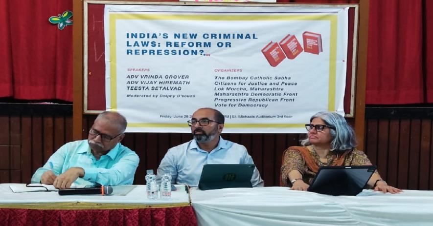 At an event jointly organised by various human rights organizations, Teesta Setalvad, Vrinda Grover, and Vijay Hiremath highlighted the draconian provisions being introduced through these new laws and their potential to erode the foundation of India's democracy.