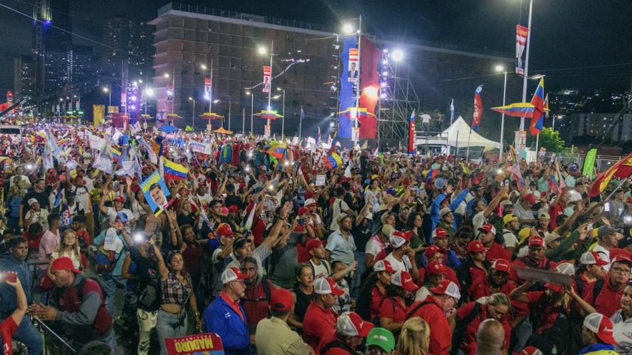 Closing campaign rally of Nicolás Maduro in Caracas. Photo: Zoe Alexandra