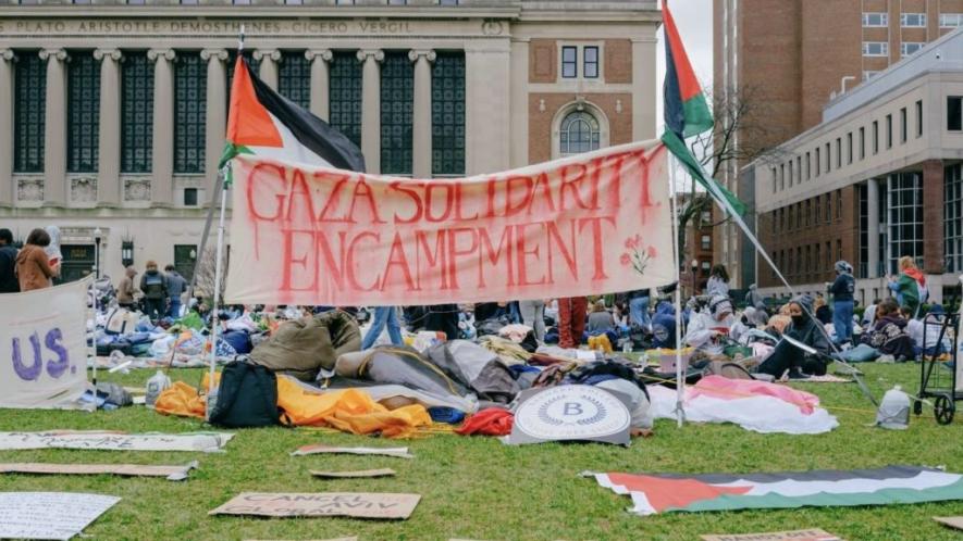 Gaza solidarity encampment. Photo: Wyatt Souers