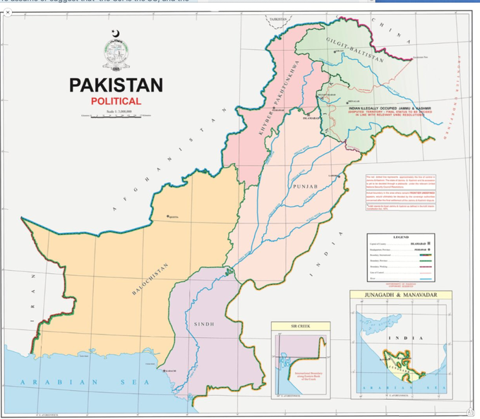 map of pakistan